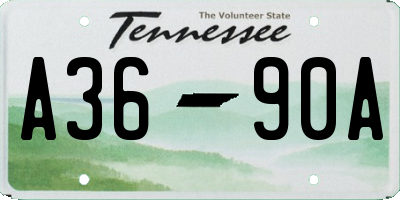 TN license plate A3690A