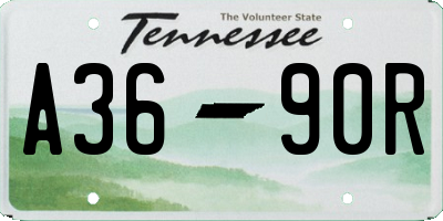 TN license plate A3690R