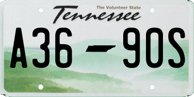 TN license plate A3690S