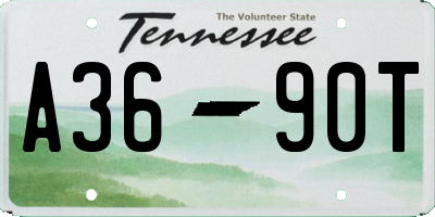 TN license plate A3690T