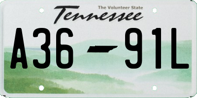 TN license plate A3691L