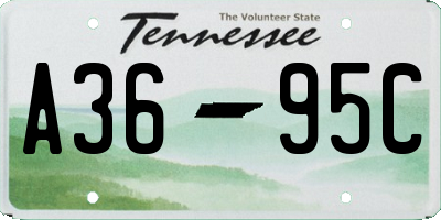 TN license plate A3695C