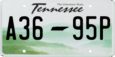 TN license plate A3695P