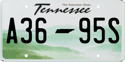 TN license plate A3695S