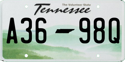 TN license plate A3698Q