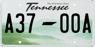 TN license plate A3700A
