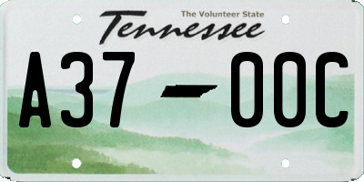 TN license plate A3700C