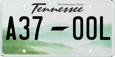 TN license plate A3700L