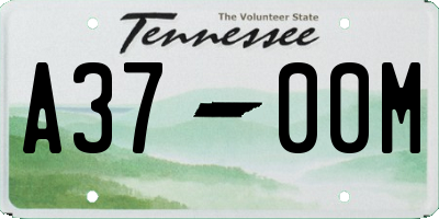 TN license plate A3700M