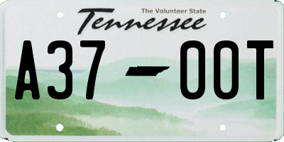 TN license plate A3700T