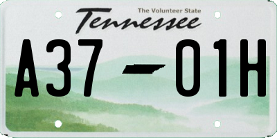 TN license plate A3701H