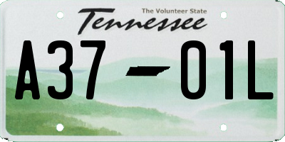 TN license plate A3701L