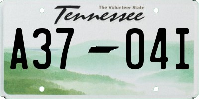 TN license plate A3704I