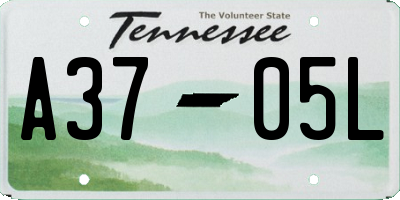 TN license plate A3705L