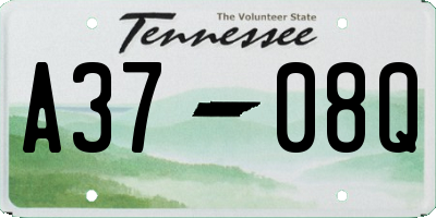 TN license plate A3708Q