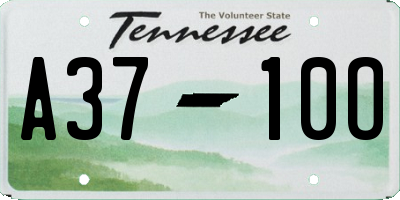 TN license plate A3710O