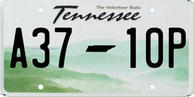 TN license plate A3710P
