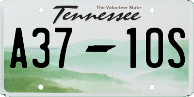 TN license plate A3710S