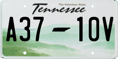 TN license plate A3710V