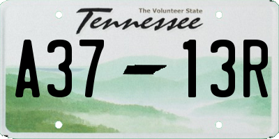 TN license plate A3713R