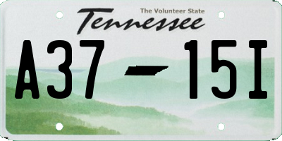TN license plate A3715I