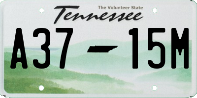 TN license plate A3715M