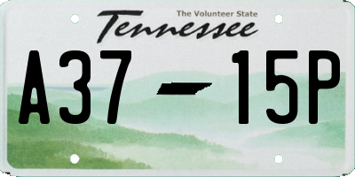 TN license plate A3715P