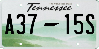 TN license plate A3715S