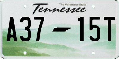 TN license plate A3715T