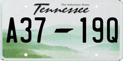 TN license plate A3719Q