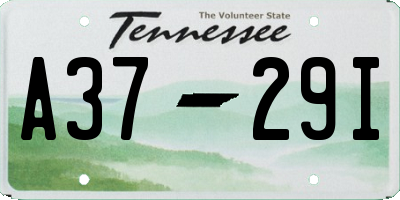 TN license plate A3729I