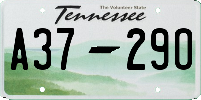 TN license plate A3729O