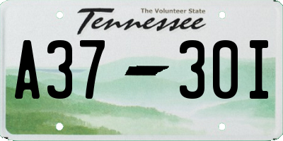TN license plate A3730I