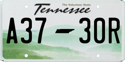 TN license plate A3730R