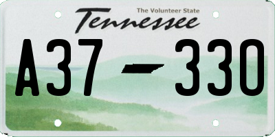 TN license plate A3733O