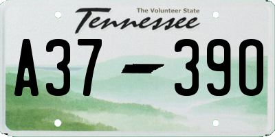 TN license plate A3739O