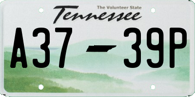 TN license plate A3739P
