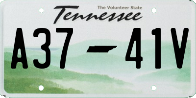 TN license plate A3741V