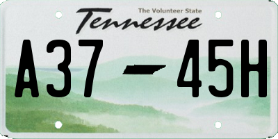 TN license plate A3745H