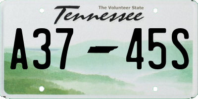 TN license plate A3745S