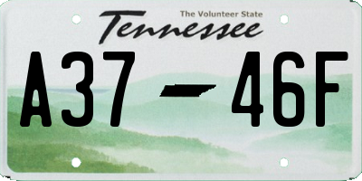 TN license plate A3746F