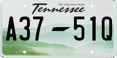 TN license plate A3751Q