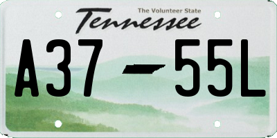 TN license plate A3755L