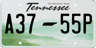 TN license plate A3755P