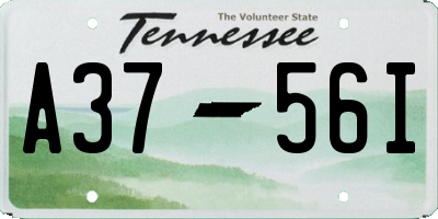 TN license plate A3756I