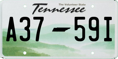 TN license plate A3759I