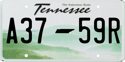 TN license plate A3759R