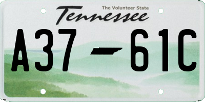TN license plate A3761C