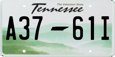 TN license plate A3761I