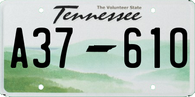 TN license plate A3761O